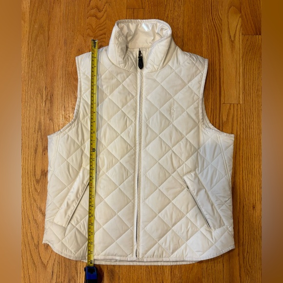 Ralph Lauren white quilted outdoor vest size large - Picture 15 of 15